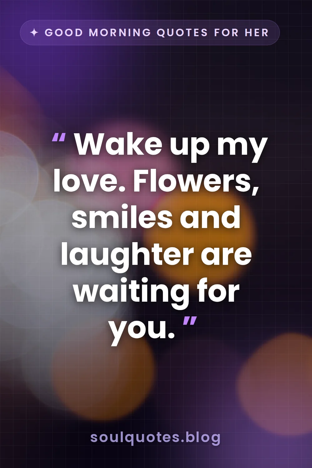 bokeh atmospheric background for a soulful quote card