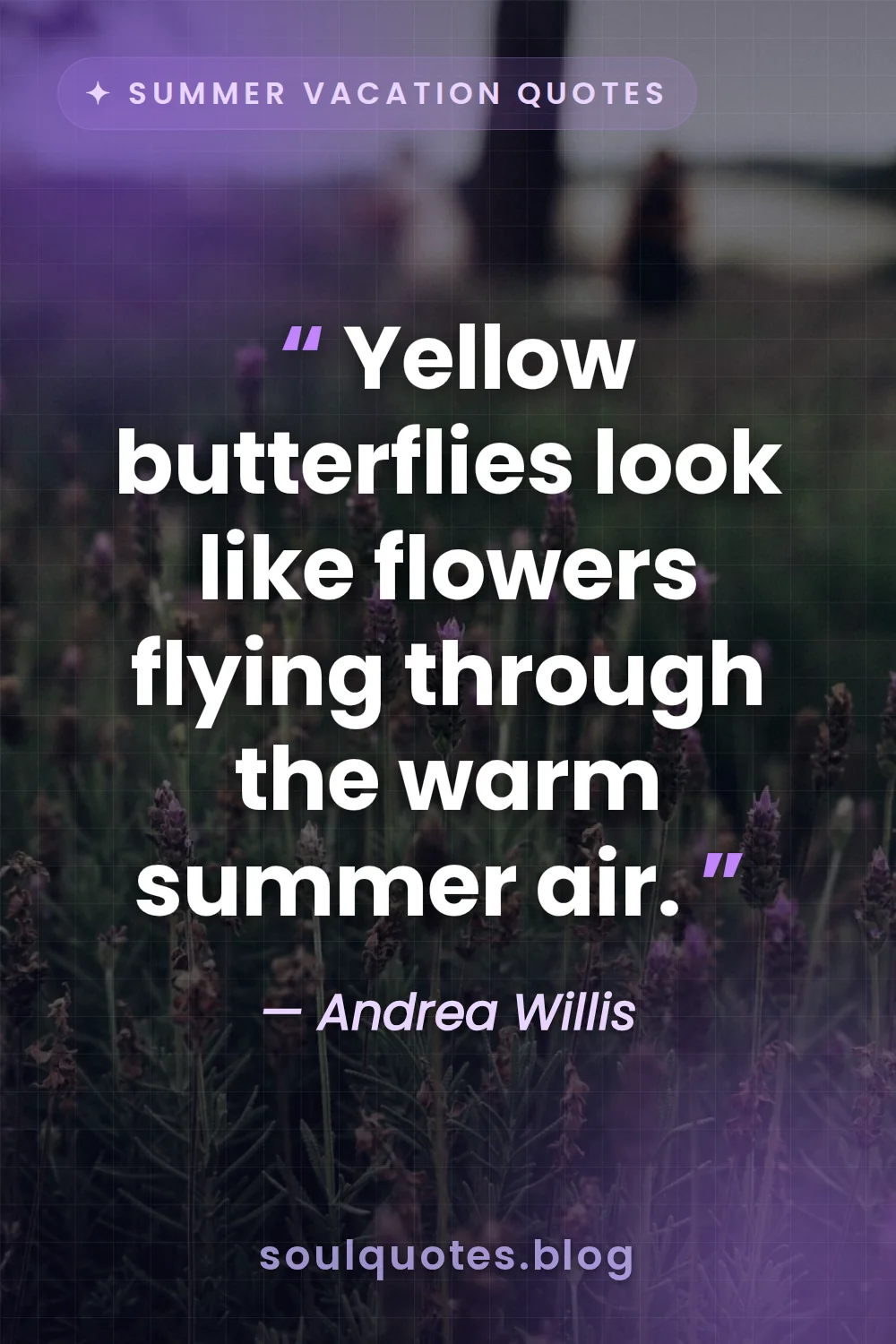 bright yellow butterflies fluttering over purple lavender fields